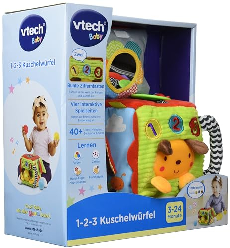Vtech 80-528204 1-2-3 Kuschelwürfel Babyspielzeug