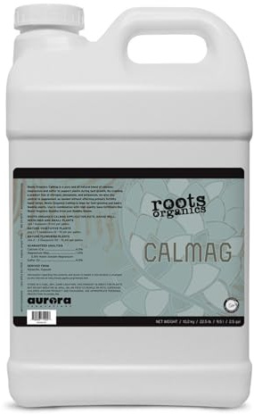 Roots Organics CalMag, Liquid Plant Food & Fertilizer Blend for Seedlings, Vegetable, and Flowering Plants - Heavy Feeders & Fast Growers, 2.5 Gallon