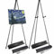 SENENQU 2 Stück Display Staffelei Verstellbare, 160 cm Faltbare Staffelei Poster Metall, Staffeleiständer für Hochzeitsschild, Präsentationen, Poster, Kunstdisplays