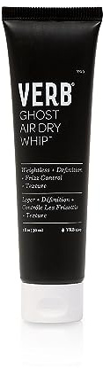VERB Ghost Air Dry Whip, 1 oz - Weightless Styling Cream - Infused with Moringa Oil - Anti-Frizz + Provides Hydration- Vegan, No Parabens or Harmful Sulfates