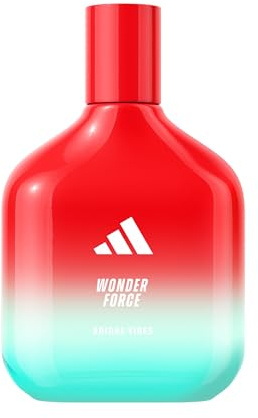 Adidas Vibes | Wonder Force Eau de Parfum | Fragancia unisex | Notas de Ruibarbo, Rosa y Almizcle Blanco | Larga Duración | Fragancia Deportiva | 100 ml