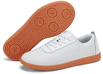 SXTYYH Läder Kampsportskor Traditionella Kinesiska Kung Fu Tai Chi-Skor for Grounding, Karate, Taekwondo & Fitnessträning Sneakers