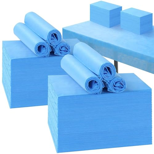 Skydd för massagesängar, engångslakan, engångslakan, massage-spa-lakan, mjuka fleece-tyg-massagebords-lakan skyddslakan för skönhetssalong, spa, massage, hotell, 180 x 80 cm (blå-100 st)