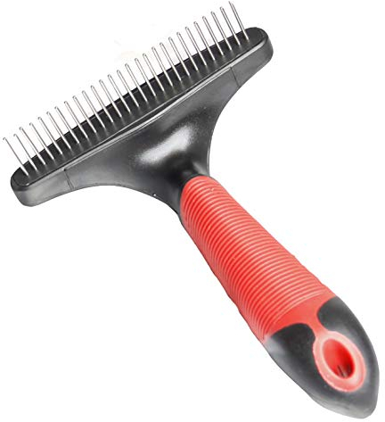 Karlie Striegel - Rotierende Zinken L: 16 cm B: 11 cm H: 5 cm rot-schwarz grob