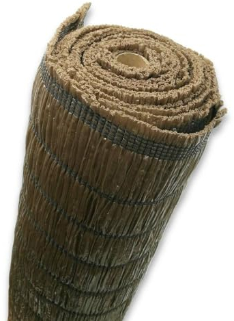 TERRE JARDIN - Brise Vue Jardin, 1,5 x 5 m - Brise Vue Imitation Paille, Marron, 230 g/m² - Brise Vue Balcon, Terrasse, Clôture - Occultant Grillage, Anti UV, Résistant Vent et Déchirures
