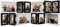 SUMGAR Cadre Photo 10x15 Multiple, Collage Familial avec 12 Ouvertures, Cadre Mural ou Autoportant Noir, Parfait pour Noël, Anniversaire, Fête des Mères, Fête des Pères