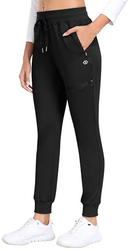MoFiz Pantalones Trekking Mujer Pantalones de Trabajo Montaña Senderismo Alpinismo Ligero Transpirable Aire Libre Negro L