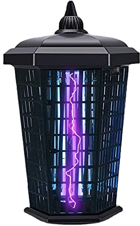 TEmkin Lámpara eléctrica antimosquitos para Exteriores, Rejilla de 4200 voltios y Tubo UV de 30 W Que atrae Mosquitos ~ Asesino de Mosquitos con Control de luz Inteligente a Prueba de Agua