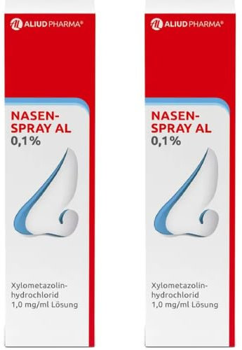 ALIUD PHARMA Nasenspray AL 0,1%, Lösung 2x 10 ml: Mit abschwellender Wirkung bei verstopfter Nase wegen Schnupfen
