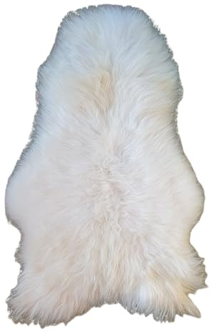 FURRYMAN Pelli di agnello naturale - Pelle di pecora 140 x 70 cm enorme, senza cromo, coperte in pelle di pecora bianca e colorata, copriletti e decorazioni per divano, poltrone - pelle di pecora