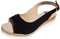 Dwevkeful sandale compensée femme, Blanche Eté Espadrilles Décontracté Orthopédique Sandale Confortable Marche Chaussures Elegante Pieds Larges Sandales Compensées