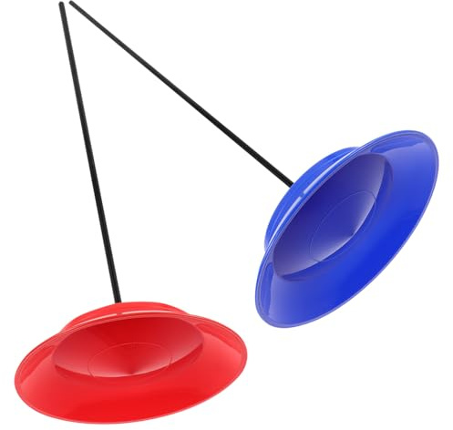 HOMOBABE 2sätze Jonglier Platten Und Stäben Teiliges Für Junge Mädchen Und Erwachsene Für Zirkusaufführungen Und Jonglier-übungen Buntes Design Für Spaß Und Kreative Leistungen