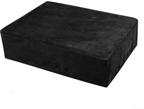 Homefurnishmall Record Player Turntable Cover, Retro Stero Record Player Dirt Case, Scratch-Resistant Cover for AT-LP120XUSB Turntable(Black)