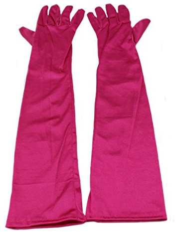 MEISHINE® Elegante Largos Guantes de Boda para Mujer Guantes de Satén Elástico Guantes de Novia Boda Fiestas de Disfraces