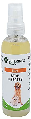 VETERINEO Spray Stop Insectes, Insecticide et acaricide Naturel Chat et Chien