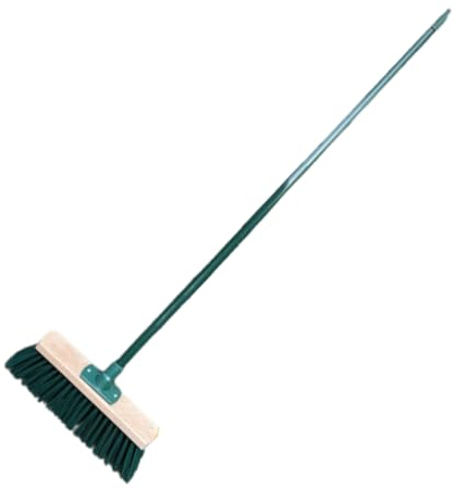 Synx Tools Balais Vert - Balais de Rue/Balais d'extérieur - Balai avec Acier 117 cm - Balai extérieur - Balai - Balais - Nettoyage