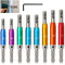 K Kwokker 8PCS Hinge Drill Bit Set, HSS Self Centering Drill Bits 1/4 Hex Shank Hinge Drill Bit Guide Set Window Woodworking Puncher Hole Drilling Tool, 5/64”, 7/64”, 9/64”, 11/64”,5mm,13/64'',1/4''