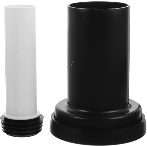 YARNOW Extended Straight Pipe Toilet Connector for Wall Mounted Toilet Flush Lengthened Drainage Replacement with Anti-Leak Seal and Easy Installation