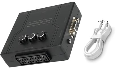 DAGIJIRD Game Consoles Video Adapter Fast Conversion RGBS VGA SCART to YPBPR Component Converter for N64 for PS1 for PS2 Accessories
