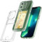 Xerial pour iPhone 12 Mini Coque avec Porte-Carte, Transparent Silicone TPU étui de téléphone, Ultra Mince, Souple, Antichoc Housse de Protection，Bumper Cover