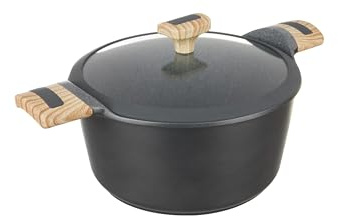 KASANOVA Casseruola antiaderente Evolution, pentola a induzione di alta qualità con coperchio, adatta a tutti i piani cottura (casseruola 20 cm)