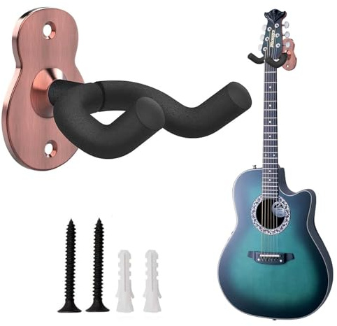MetalNuts 1Pack Acoustic-Guitar-Display Bracket-Guitar Wall Mount - Universal Guitar Accessories, Guitar Hanger Wall Mount
