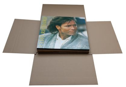 Scatola per spedizione fino a 20 dischi LP 33 giri tipo a croce regolabile in altezza (10)