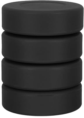 Mini-hockeypucks för träning av hockey-puckar – set med 4 hockeyträningspuckar, perfekt för barn, inomhus- och utomhusträning