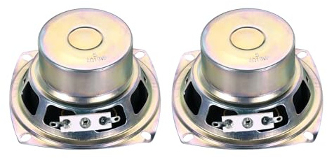 QUARKZMAN 4Pz 10W 8 Ohm Quadrato Mini Altoparlante-Guscio Metallico Interno Micro Magnete Speaker Per Piccoli Altoparlanti-DVD EVD Multimediale Mobile Radio