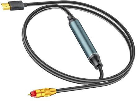 Convertidor De Audio USB Para Computadora Portátil, Transmisor USB A Óptico, Convertidor De Audio Óptico, Convertidor De USB A Óptico Portátil, Convertidor De Audio USB Para Computadora, Convertidor D