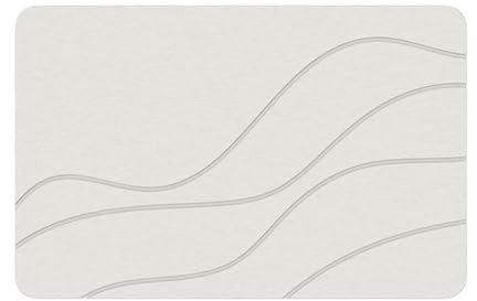 Alfombrilla De Ducha - Alfombrilla Piedra Diatomita Super Absorbente Y Antideslizante - Alfombra Baño Secado Rapido para Bañera, Ducha Y Cuarto De Baño