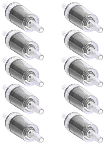 Xiuganpo Check Valve Strong Pressure Replacement for Fish Tank Aquarium 10 Pcs 4mm PP Air Pump 1 Way Water Stop Valve (4mm black)