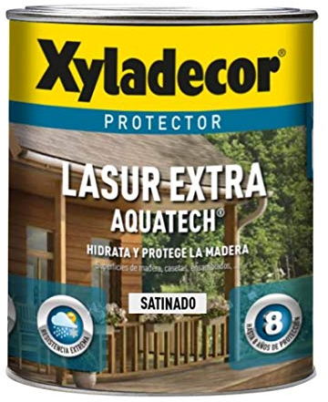 Xyladecor - Barniz madera interior y exterior, satinado, incoloro, 2,5L