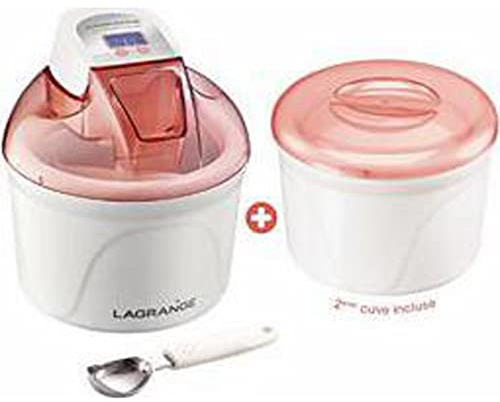 Lagrange Sorbetière - Turbine à glace Sorbetière Pomelo + 2ème cuve et cuillère