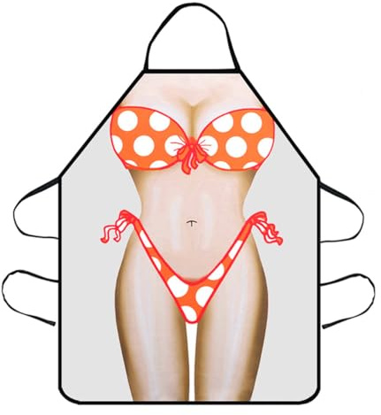Cosysparks BBQ Apron Funny Aprons for Women for Barbecue Party Festival Joke Present Novelty Gifts for Women
