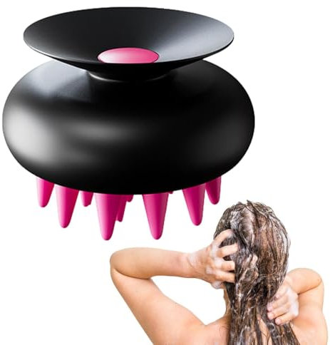 Spazzola per il lavaggio dei capelli, in morbido silicone, per shampoo e shampoo per la crescita dei capelli, esfoliante per cuoio capelluto in morbido silicone, per tutti i tipi di capelli