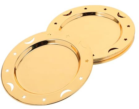 PRETYZOOM Serviertabletts Aus Zinklegierung Im Vintage-stil 6er-pack Obst Für Desserts Schmuck Und Veranstaltungen