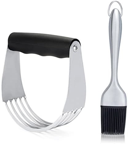 Hemobllo 3 Piezas Mezcladora De Aceite Cortado De Harina Papá Inoxidable Hornada Cocinando Masa Accesorios De Parrilla Herramienta De Mezcla Equipo BOT Accesorios para Barbacoa Parilla