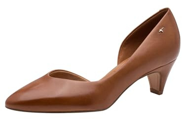 Tamaris escarpins femme à talon entonnoir cuir brun 37 EU