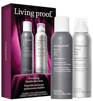 Living proof Presenting Double the Clean - Perfect hair Day Dry Shampoo and Advanced Clean Dry Shampoo ($63 value)