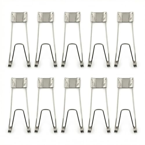 Recessed Light Clips, 52x19mm Downlight Spring Clips, Diode Recessed Lighting Accessories, Versatile Downlight Securing Clamps, Vise Clamp Spring, Medium Tension Spring Clamps for Ceiling Lamp,10pcs