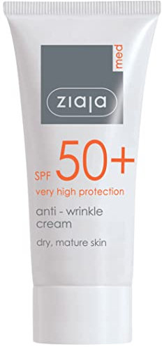 SPF 50+ Crema facial protectora antiarrugas de Ziaja Med