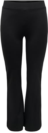 JDY Jdypretty Flare JRS Noos Pantalon pour Femme, Noir, XL / 34L
