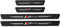 LNHJZ 4 Pezzi Fibra di Carbonio Battitacco per Auto Sticker, per Fi-at 500 500X 500L Tipo Punto Bravo, Esterno Battitacco Protezione Plates Anti-Graffio Scuff Adesivi Decorativi Accessori, Punto
