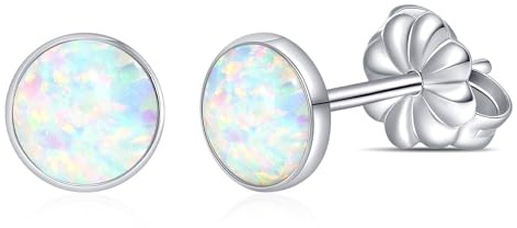 limerencia G23 Titan Opal Ohrstecker,Hypoallergen Ohrring,Opal Ohrringe,für empfindliche Ohren Mode Damenschmuck(5mm,A1)