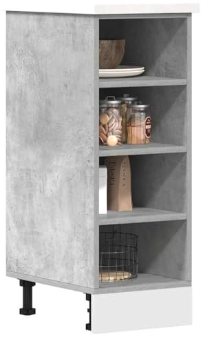 Xichuzi Armario Debajo Fregadero Madera contrachapada Gris, Mueble Cocina, Armario Despensero Cocina, Alacenas Y Vitrinas, Alacena De Cocina, Cocina Muebles - 854196