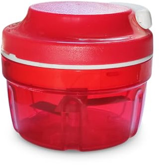 YZROHYI Tritatutto Manuale Tritaverdure,Trita Cipolla A Mano con Cavo A Corda,Robottino Tritatutto da Cucina Manuale,Chopper Vegetable Cutter,Sminuzza Verdure Frullatore,Tritatutto Cipolle - Rosso