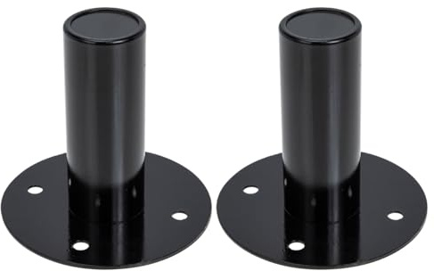Supporti Per Casse Audio in Ferro 2 Pezzi Base Stabile Con Treppiedi Compatti Per Diffusori Acustici Protezione Pavimento 4.33X4.33X2.95 Pollici