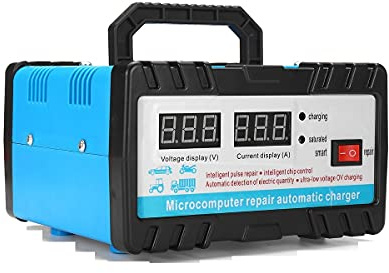 Booster Avviamento Auto,Starter Batteria Auto 11. 0V / 220V 12V / 24V 6-400AH 20A Caricabatteria automatico completo Caricabatteria automatico Protable Auto Motorcycle Batteries Punti di ricarica(220V