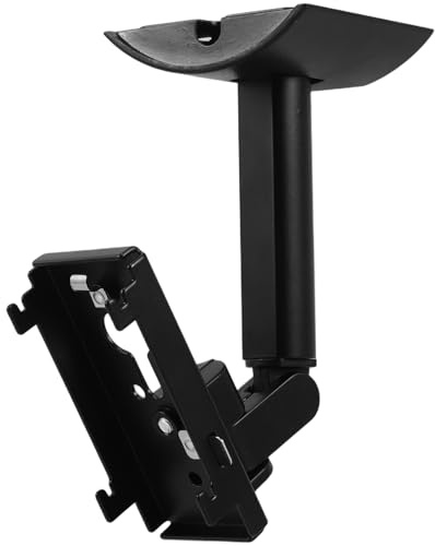 LOLIPPYY Supporto da Parete Regolabile per Altoparlanti Centrale Staffa Orientabile per Diffusori Surround Montaggio Salvaspazio e Design Moderno per Home Theater